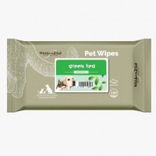 Whiskers2Tail Pet Wipes 100's Green Tea (6 Packs)